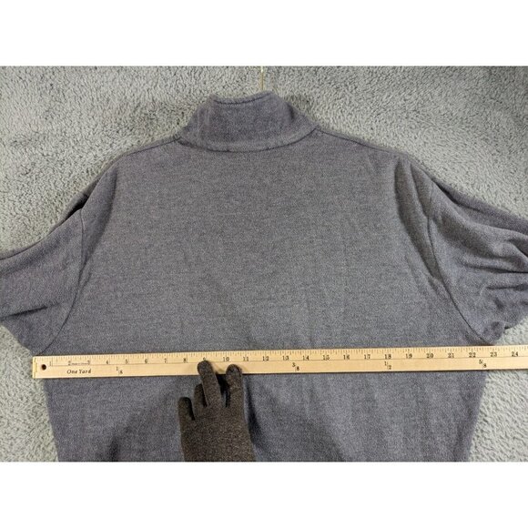Patagonia Capilene Pullover Mens Large Fleece Zip Mock Sweater Made In USA Gray - Picture 5 of 12